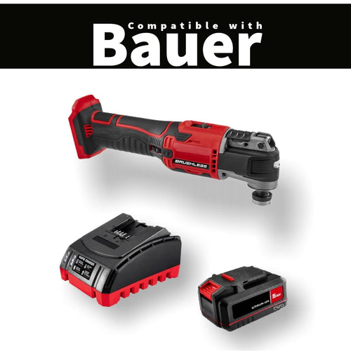 20-Volt Lithium-Ion Cordless Combo Kit with Brushless Oscillating Multi-Tool, 5Ah Battery & Charger S11537