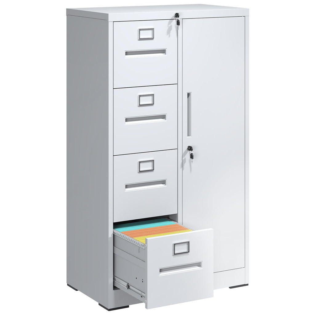 4 Drawer Metal File Cabinet with Lock P893