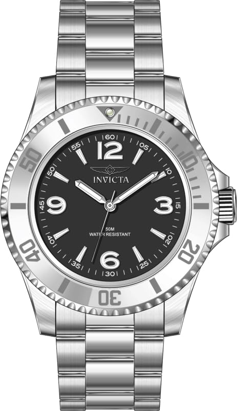 40mm Steel Black Dial Quartz Watch E2957