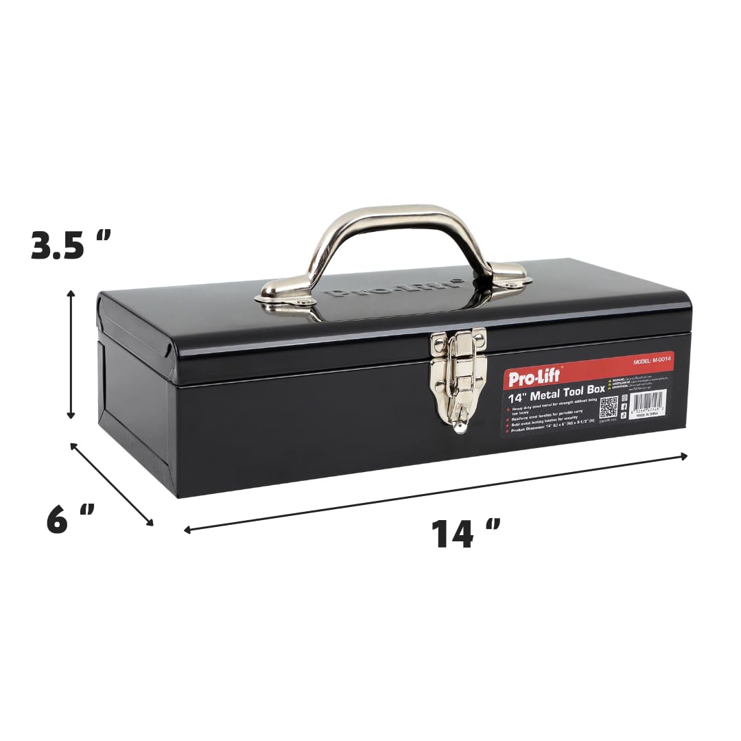 14-inch Metal Tool Box with Handle T7276