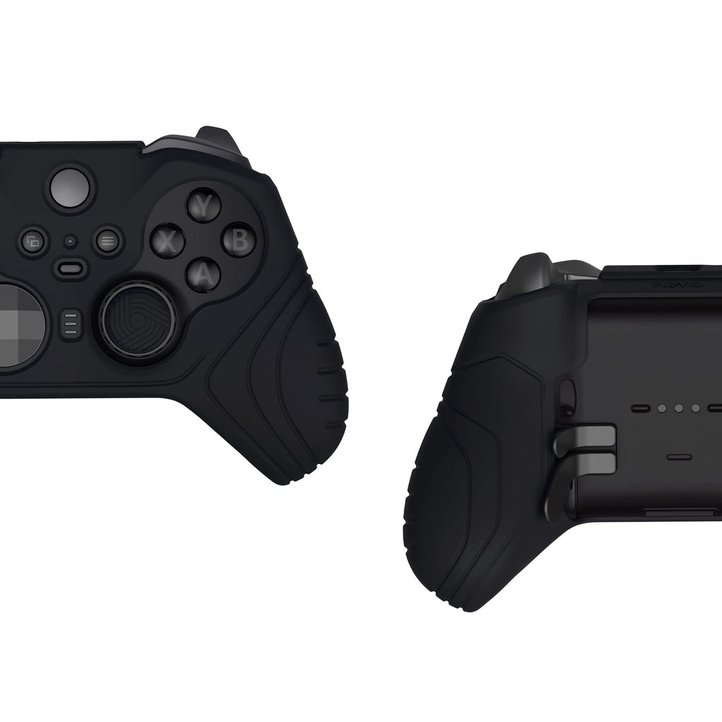 Anti Slip Silicone Case Cover for Xbox Elite Wireless Controller Series 2 with Thumb Grip Caps - Black R412