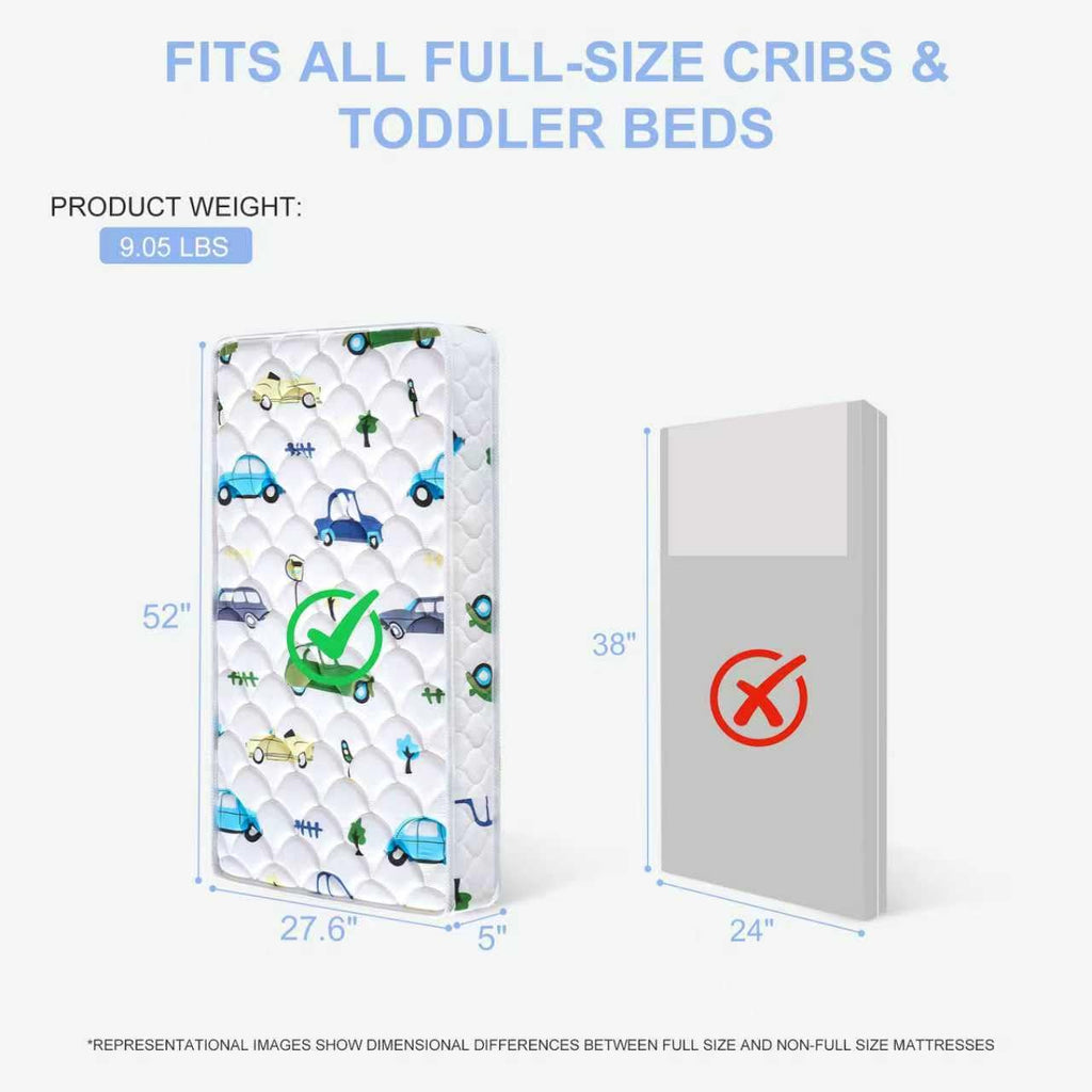 Foam Baby Crib & Toddler Mattress, 52" x 27.6" x 5" M49635