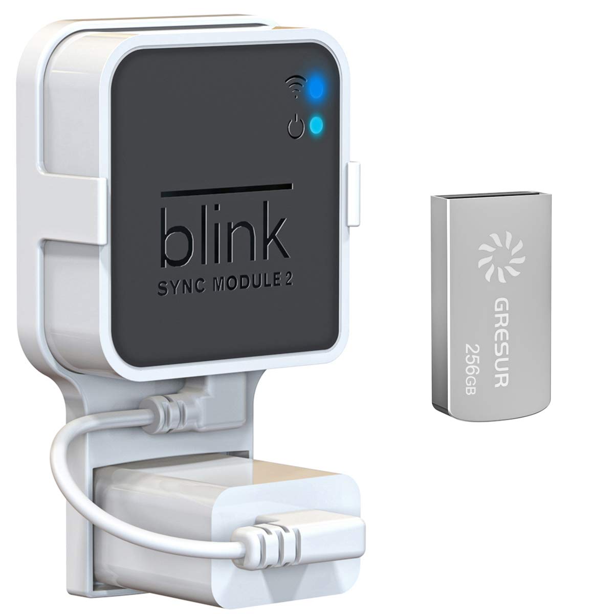 256GB USB Flash Drive with Outlet Wall Mount A603891