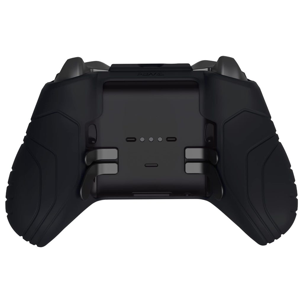 Anti Slip Silicone Case Cover for Xbox Elite Wireless Controller Series 2 with Thumb Grip Caps - Black R412