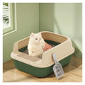 Semi-Open Cat Litter Box with High Sides H948248