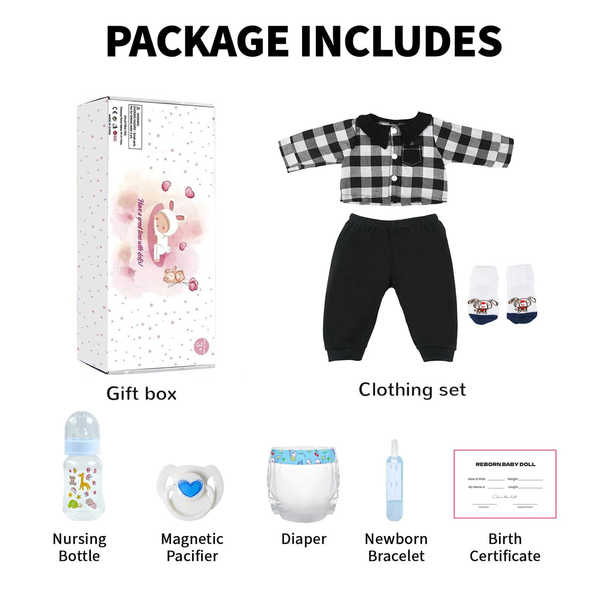 20 inch Lifelike Newborn Baby Dolls W159036