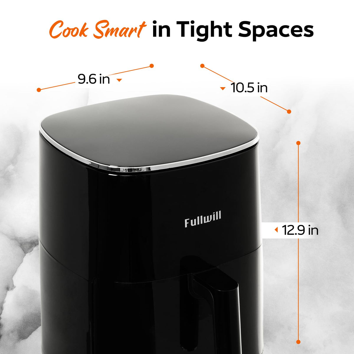 6QT Nonstick Air Fryer with Visible Window C40657