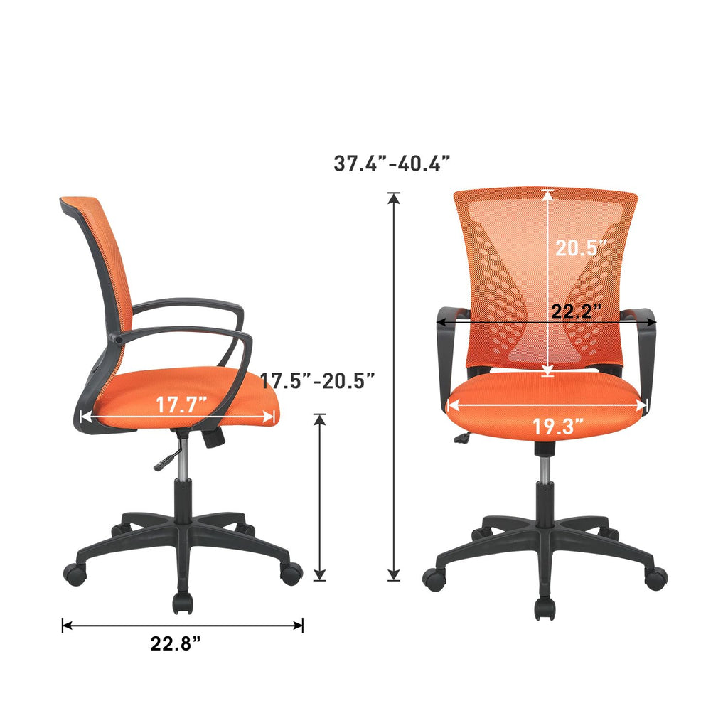 Mid Back Office Chair with Lumbar Support J8073