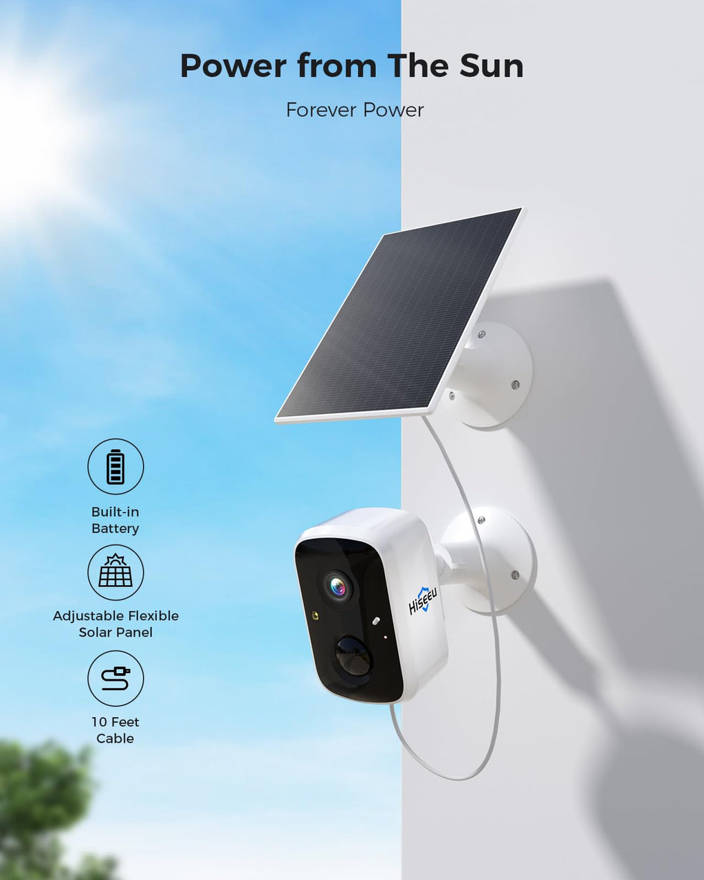 Solar Security Cameras Wireless Outdoor System, 8 Cam-Kit, 4MP Color Night Vision, 1TB HDD B791