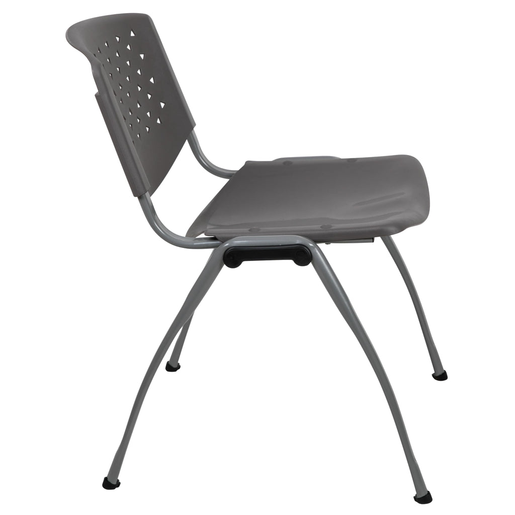 Gray Plastic Stack Chair I592823