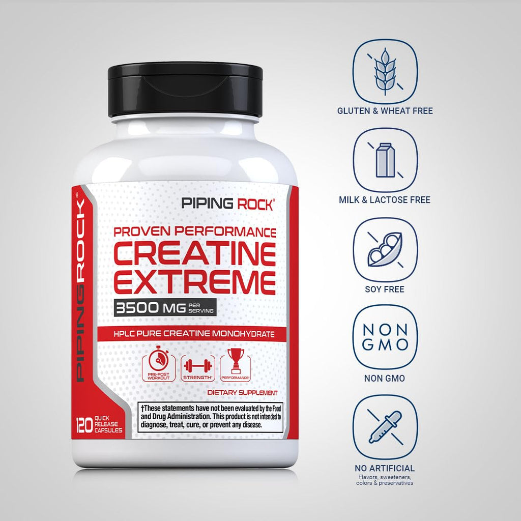 Creatine Monohydrate Capsules 3500 mg 120 Pills W391203