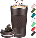 16 oz Insulated Stainless Steel Travel Coffee Mug with Screw Lid Y3797
