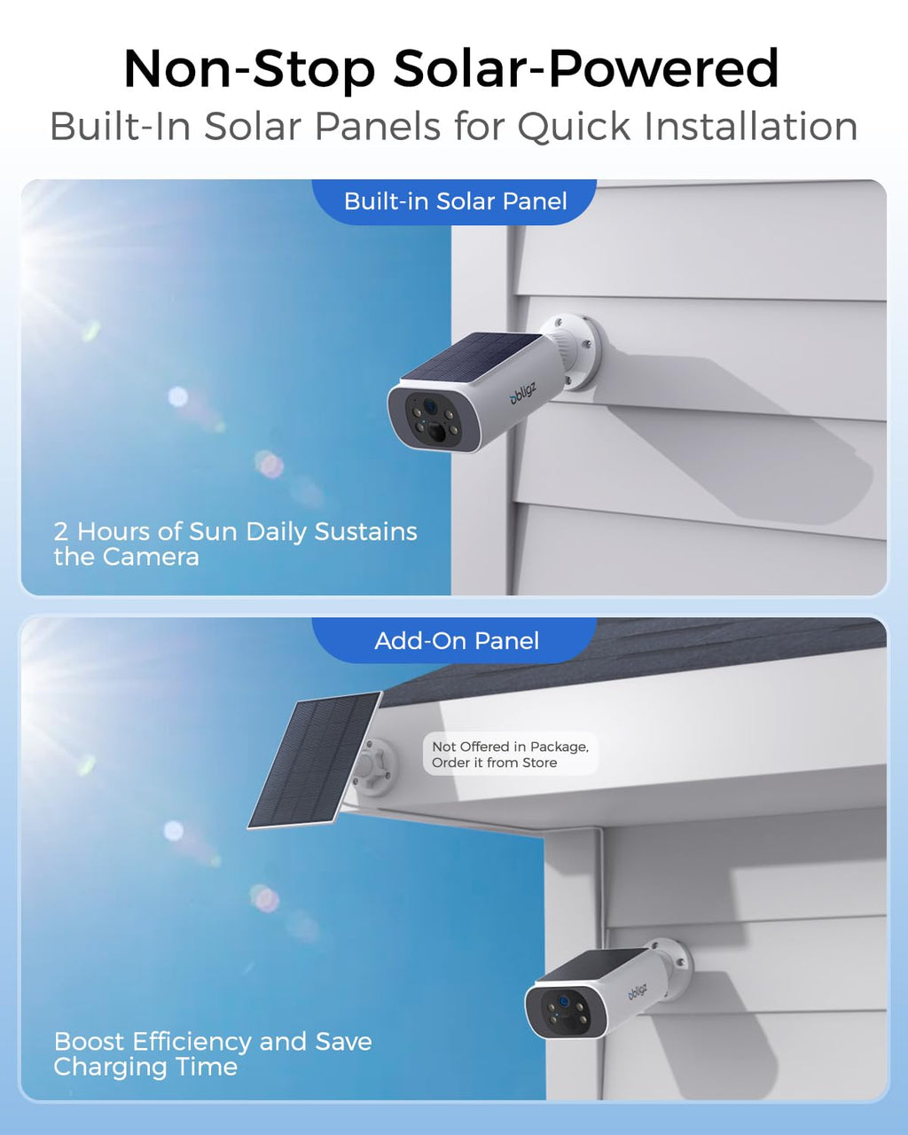 4MP Solar Security Cameras Wireless Outdoor S160