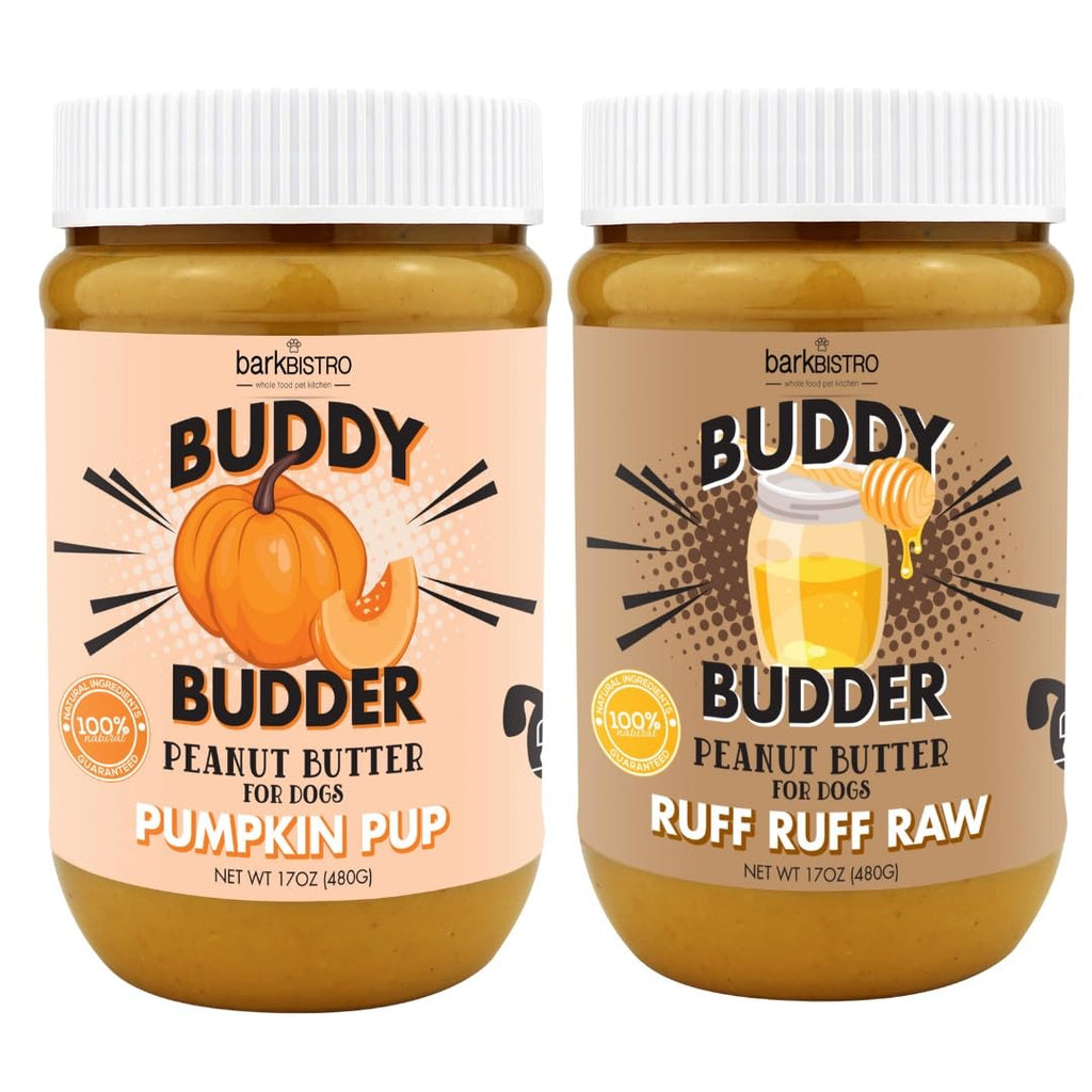 Natural Peanut Butter for Dogs Set of 2 17oz Jars Y968