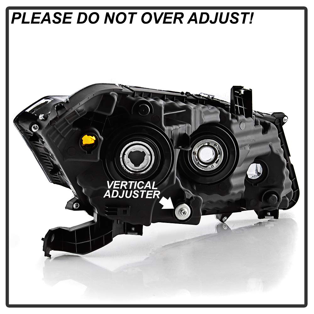 Black Housing Headlights Headlamps D64799