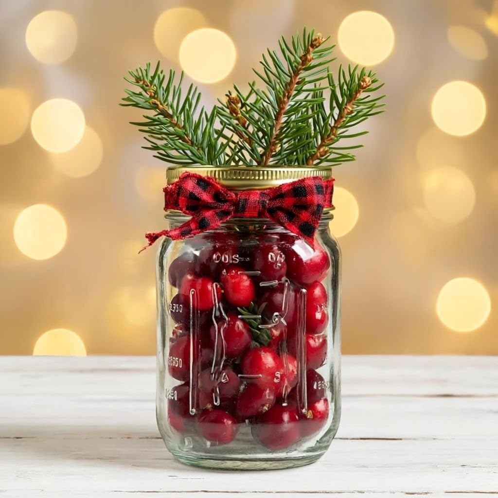 16 oz Regular Mouth Mason Jars with Lids & Rings O773