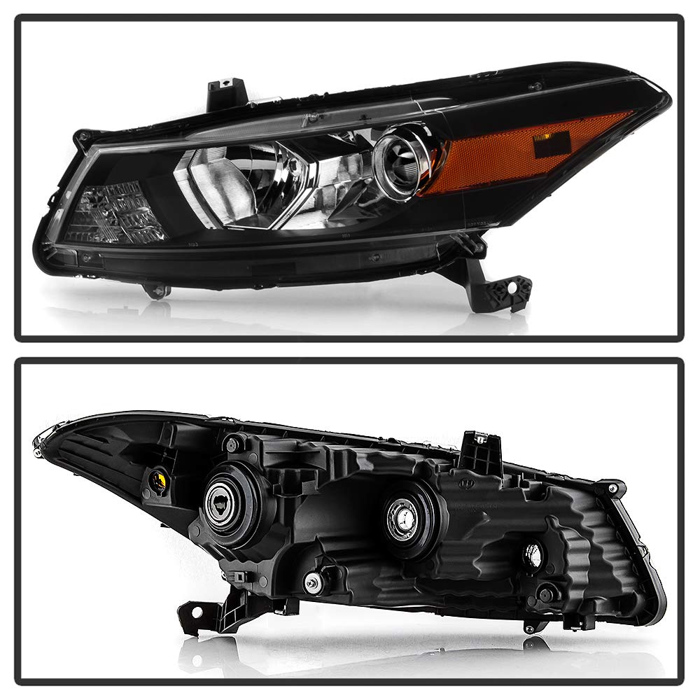 Black Housing Headlights Headlamps D64799