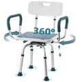 Heavy Duty Swivel Shower Chair with Arms and Back U397327