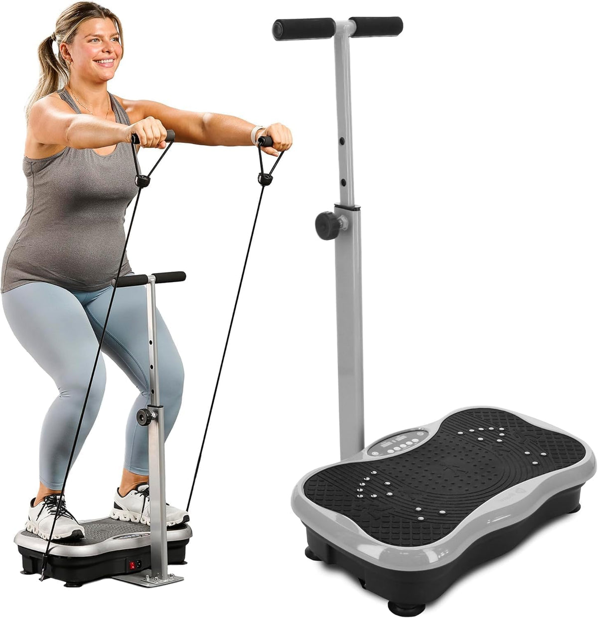 Vibration Plate with Handles and Magnetic Acupoints I741489