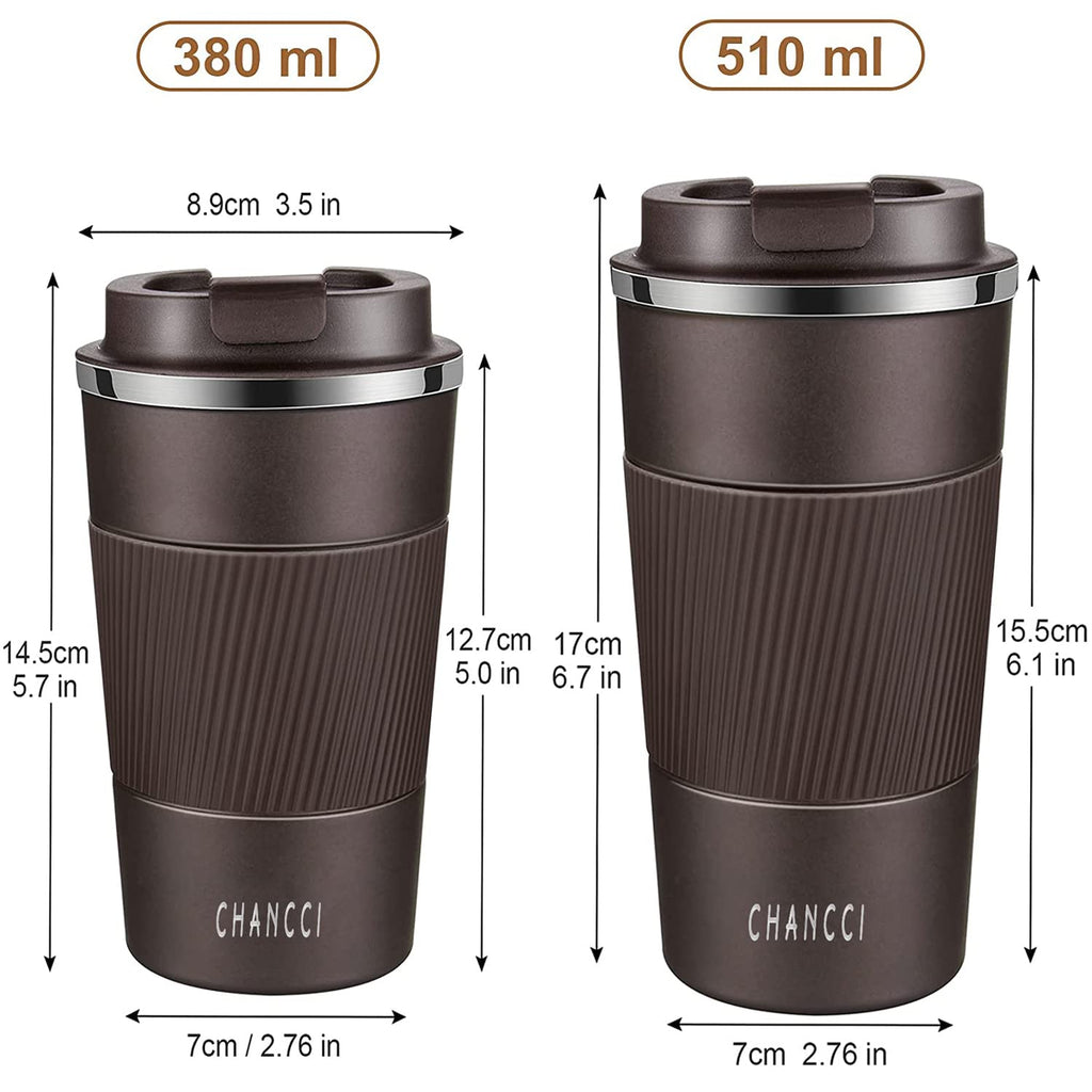 16 oz Insulated Stainless Steel Travel Coffee Mug with Screw Lid Y3797