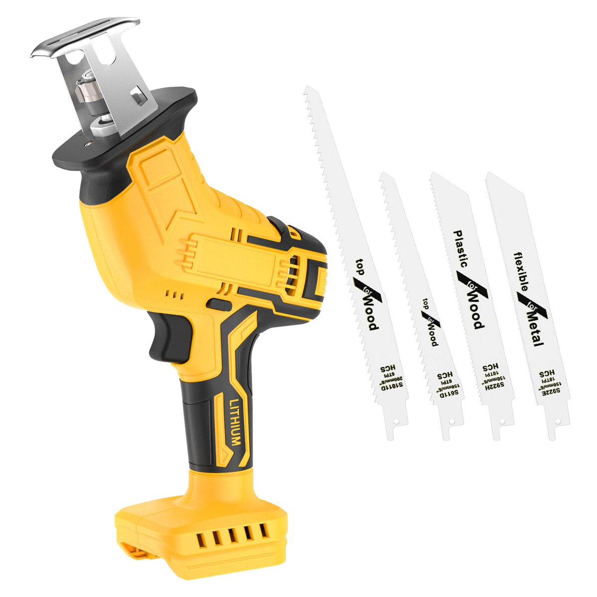 Cordless Reciprocating Saw 150W Variable Speed with 4 Saw Blades I10229
