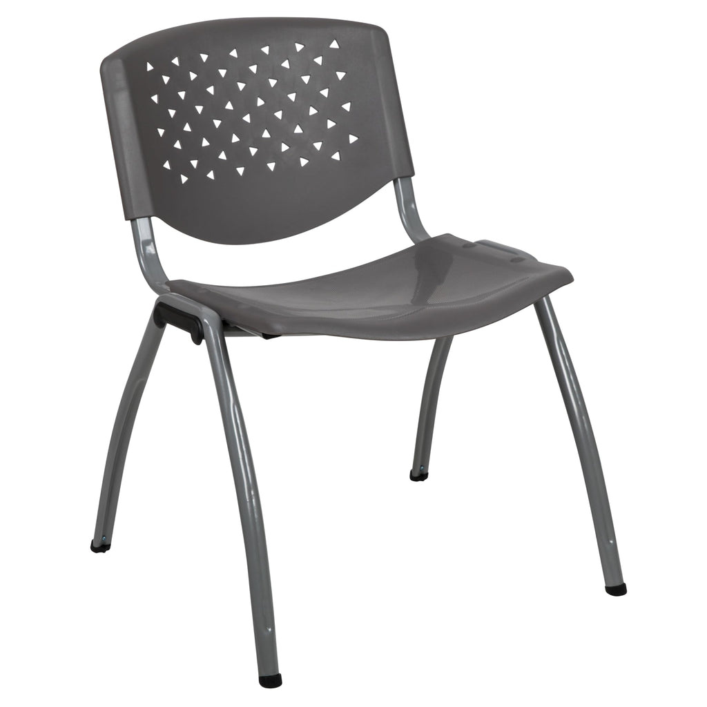 Gray Plastic Stack Chair I592823