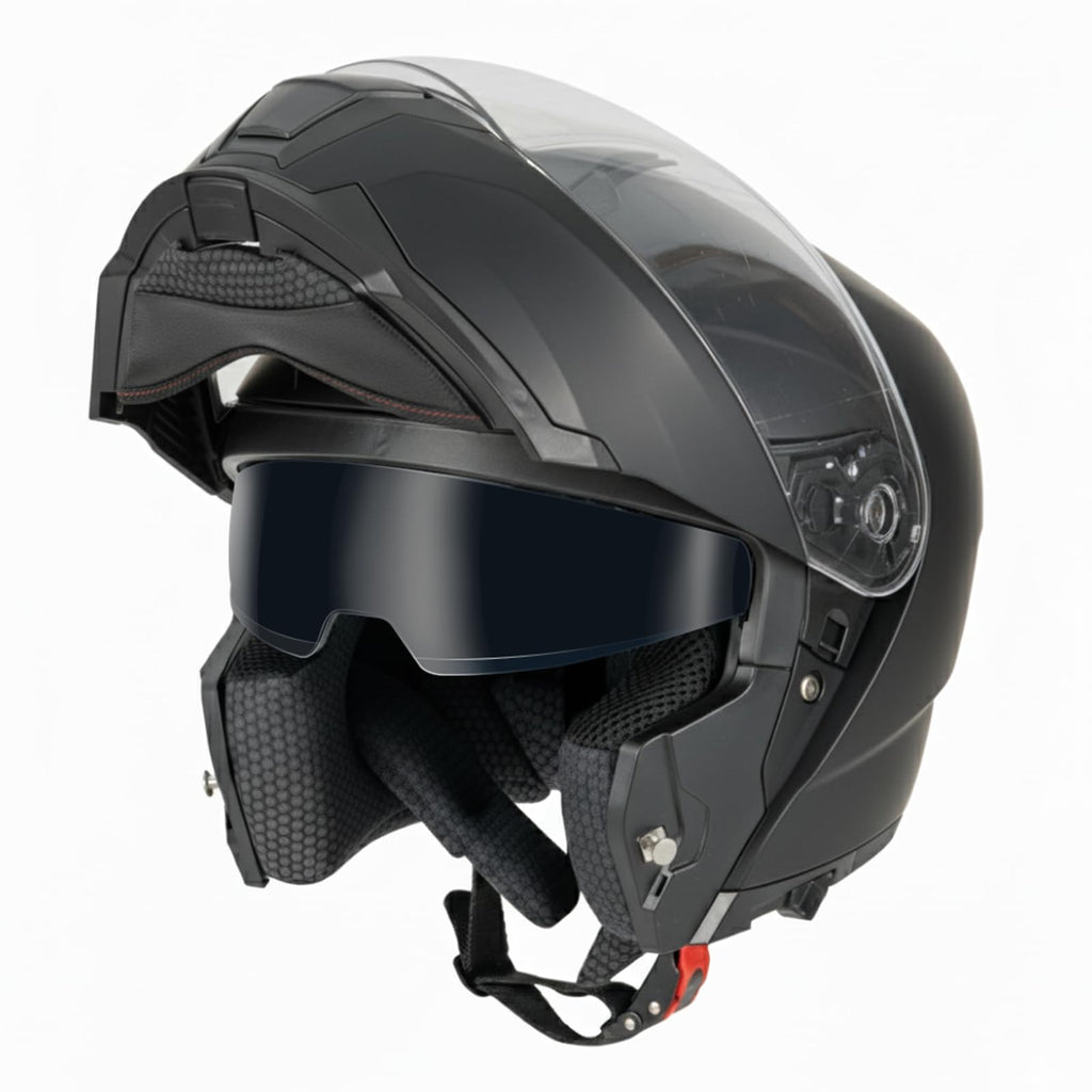 Modular Flip Up Motorcycle Helmet with Dual Visor D3989