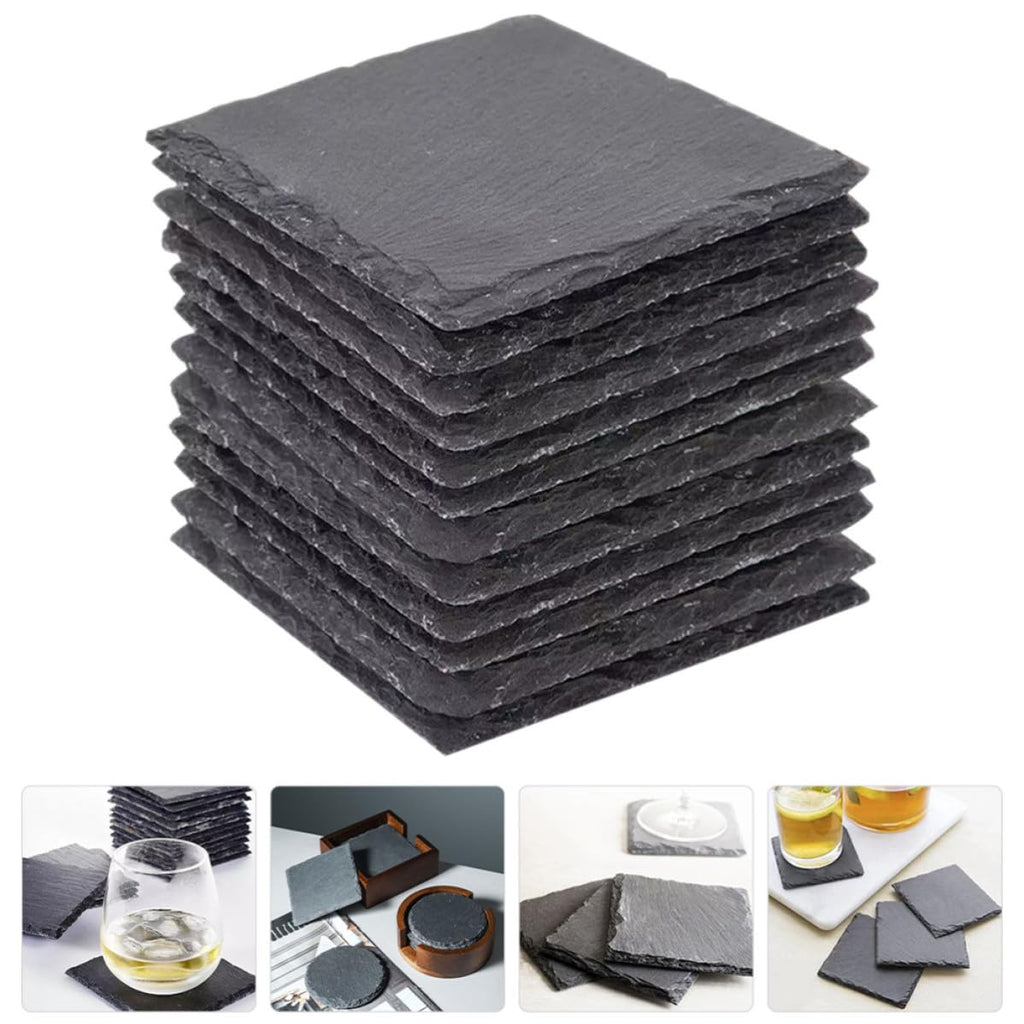 12pcs Natural Stone Cup Coaster F3903