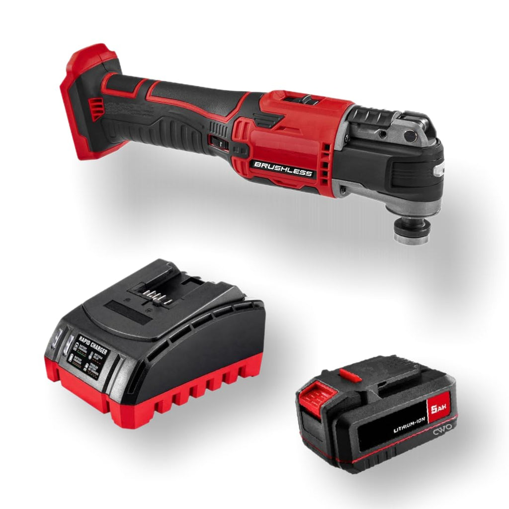 20-Volt Lithium-Ion Cordless Combo Kit with Brushless Oscillating Multi-Tool, 5Ah Battery & Charger S11537