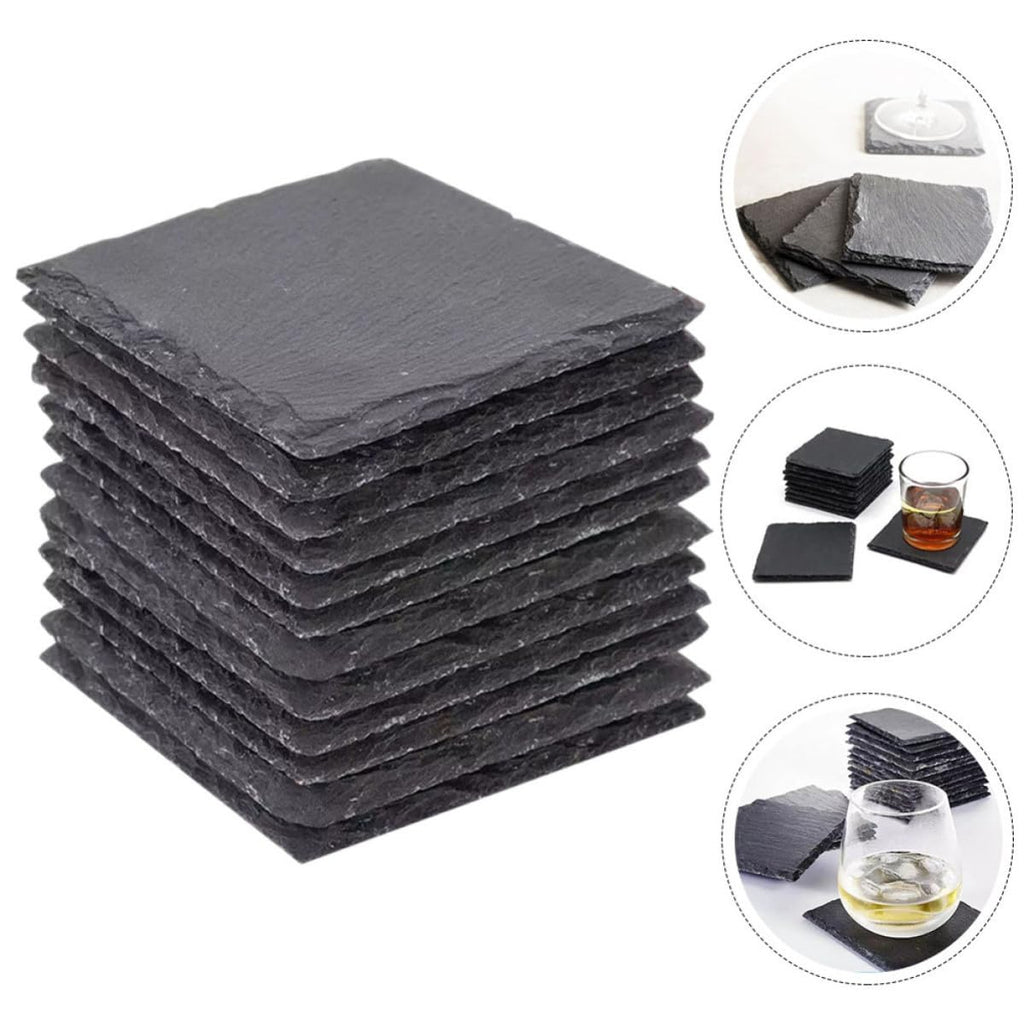 12pcs Natural Stone Cup Coaster F3903