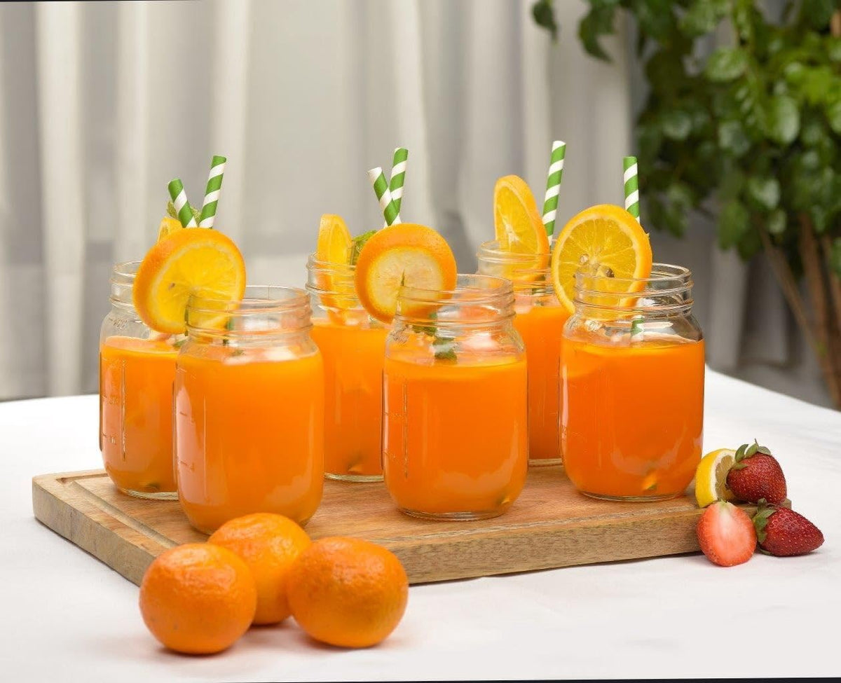 16 oz Regular Mouth Mason Jars with Lids & Rings O773