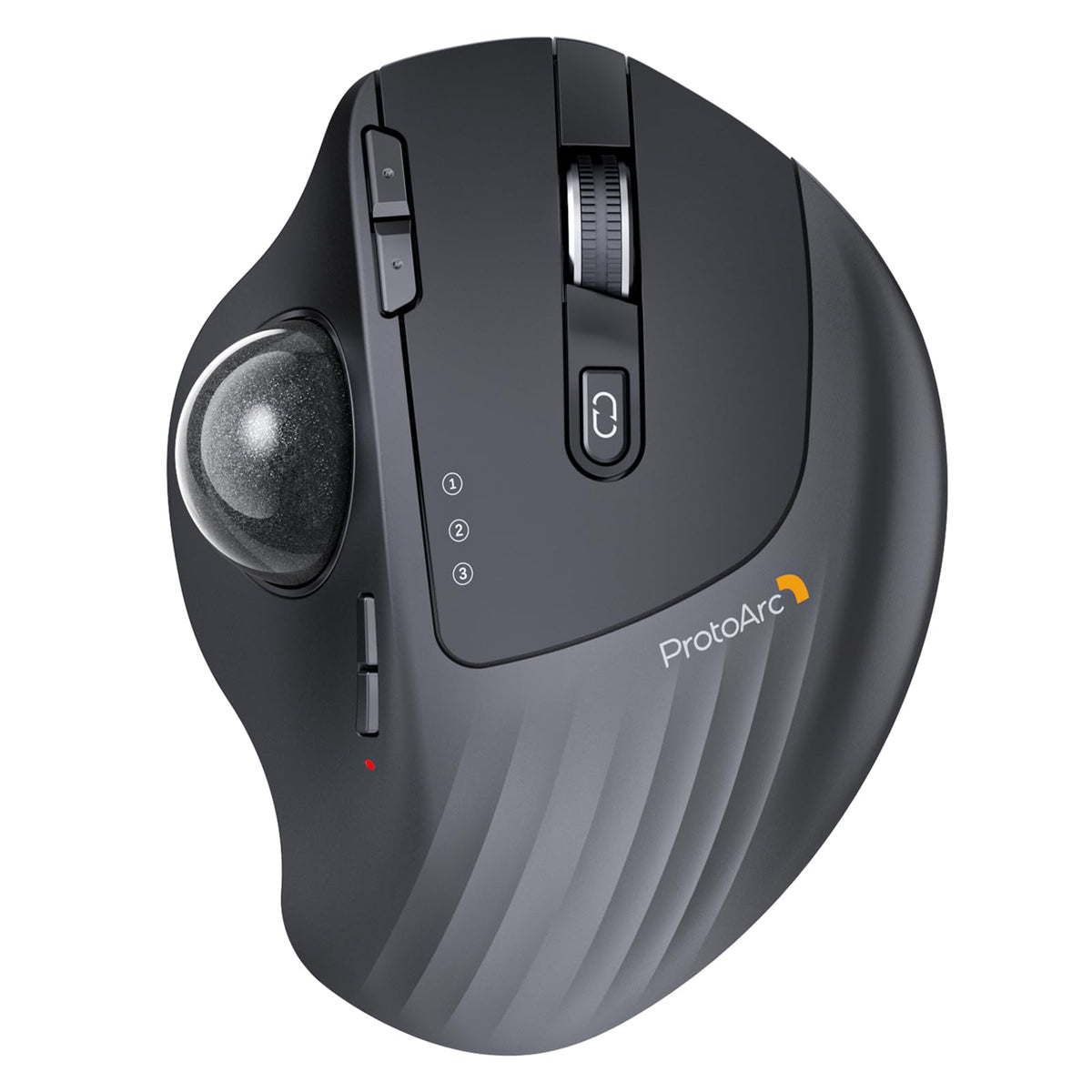 Wireless Rechargeable Gray Trackball Mouse D1832