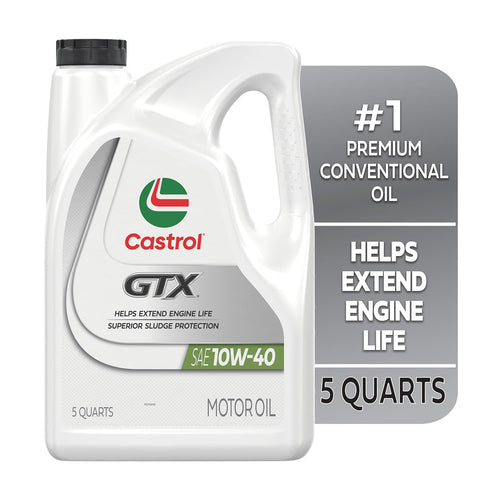 10W-40 Conventional Motor Oil, 5 Quarts M81701