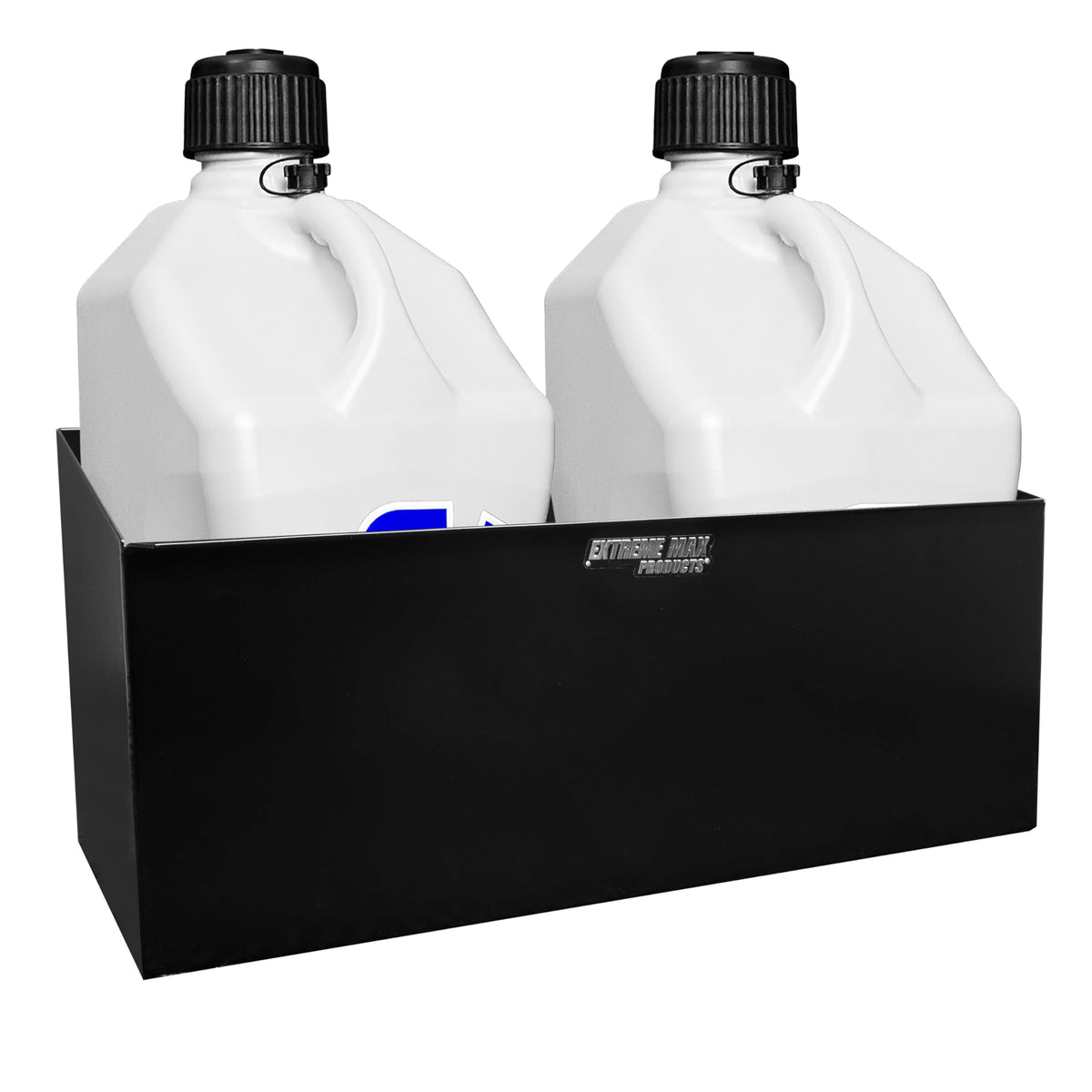 Aluminum Dual Fuel Jug Holder for Two 5 Gallon Containers D3733