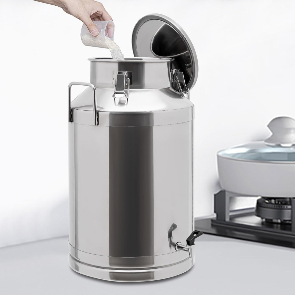 60L Milk Can with Faucet and Lid B453