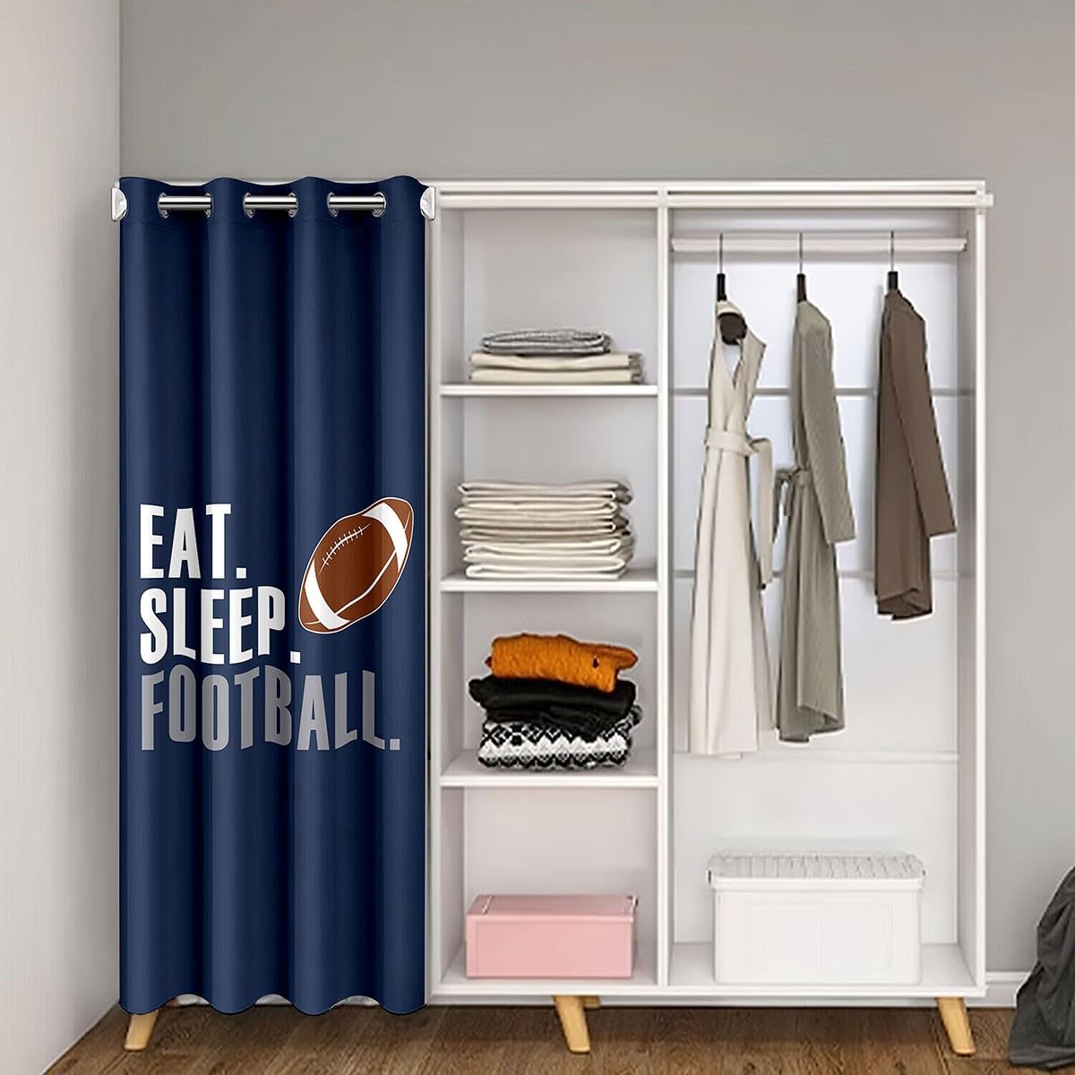 Football Doorway Curtain 34"x80" 1 Panel A8547