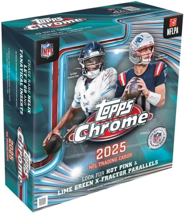 Chrome Football Mega Box 42 Cards M952