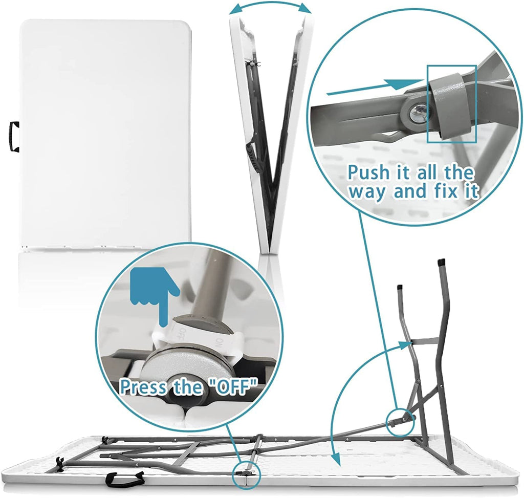 White Folding Table J549335