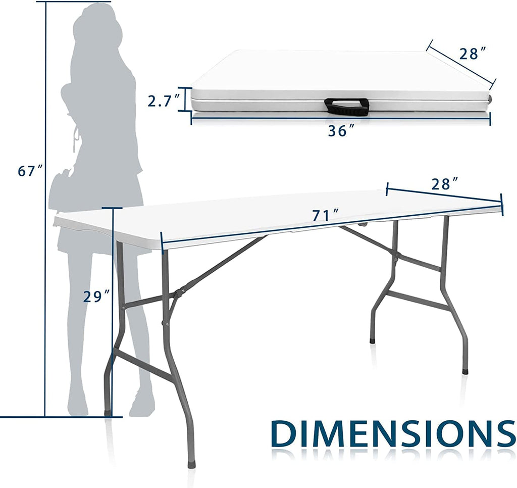 White Folding Table J549335