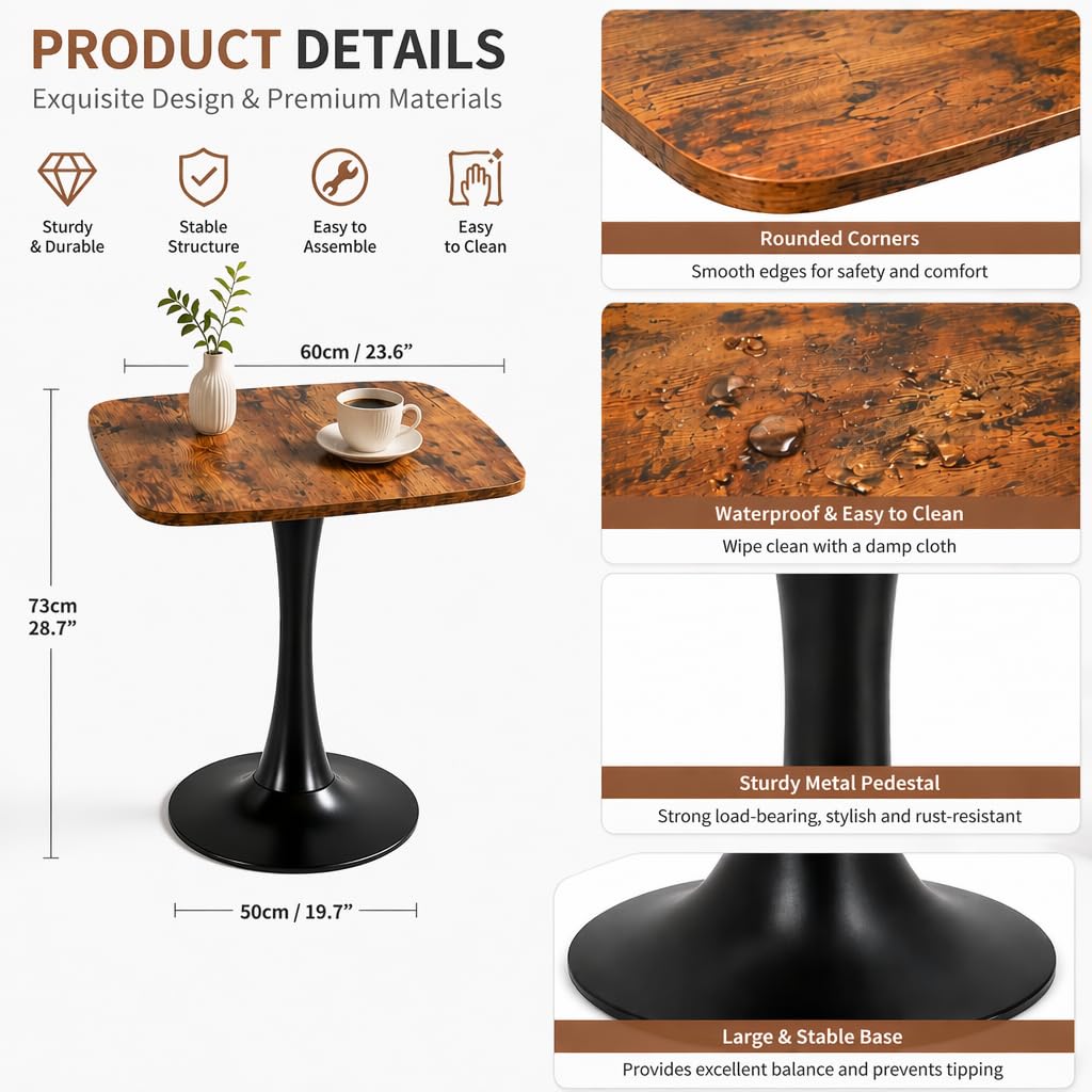 24" Square Dining Table for 2 M913057