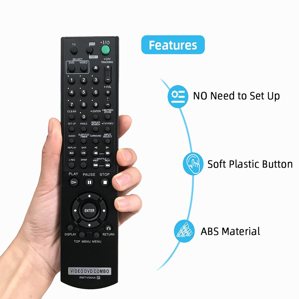 Replacement Remote Control for DVD/VHS Combo Player W579