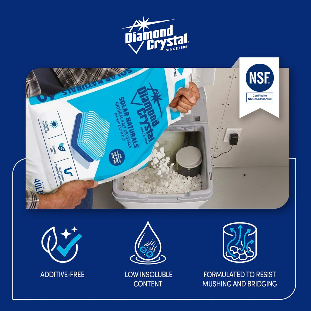 6 Pack Water Softener Salt, 40 lbs V5556
