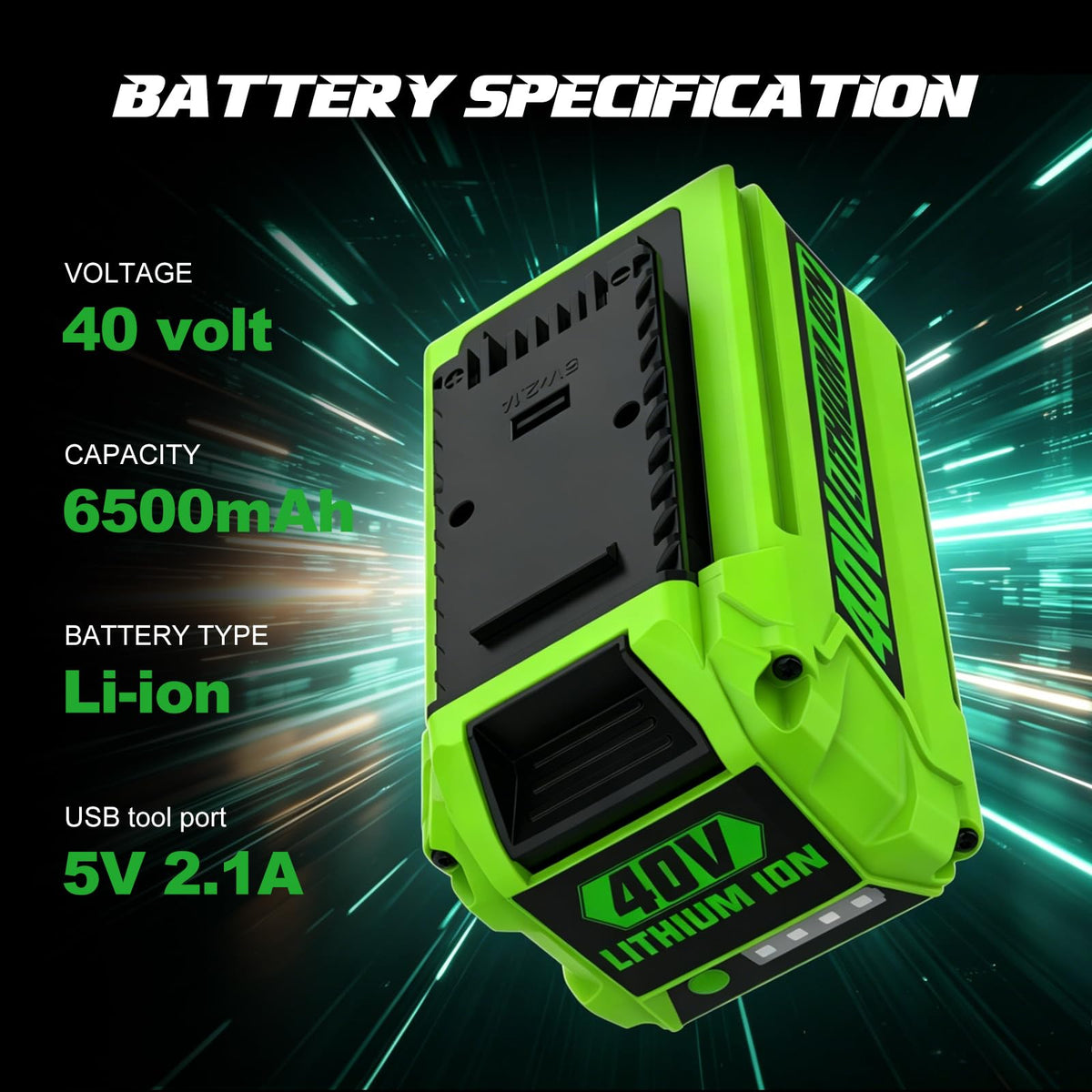 6.5Ah Lithium-Ion Replacement Battery Z74318