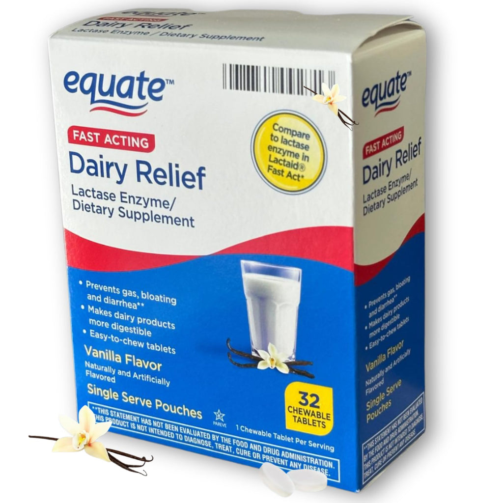 Vanilla Flavor 32 Chewable Tablets Lactase Enzyme G57056