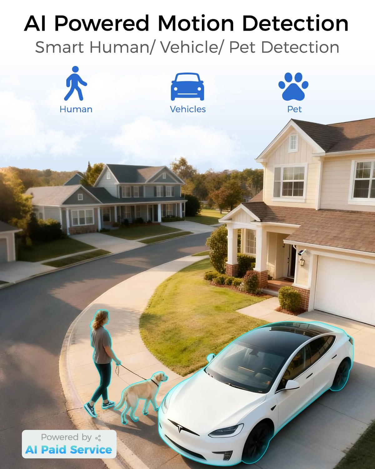 4MP Solar Security Cameras Wireless Outdoor S160