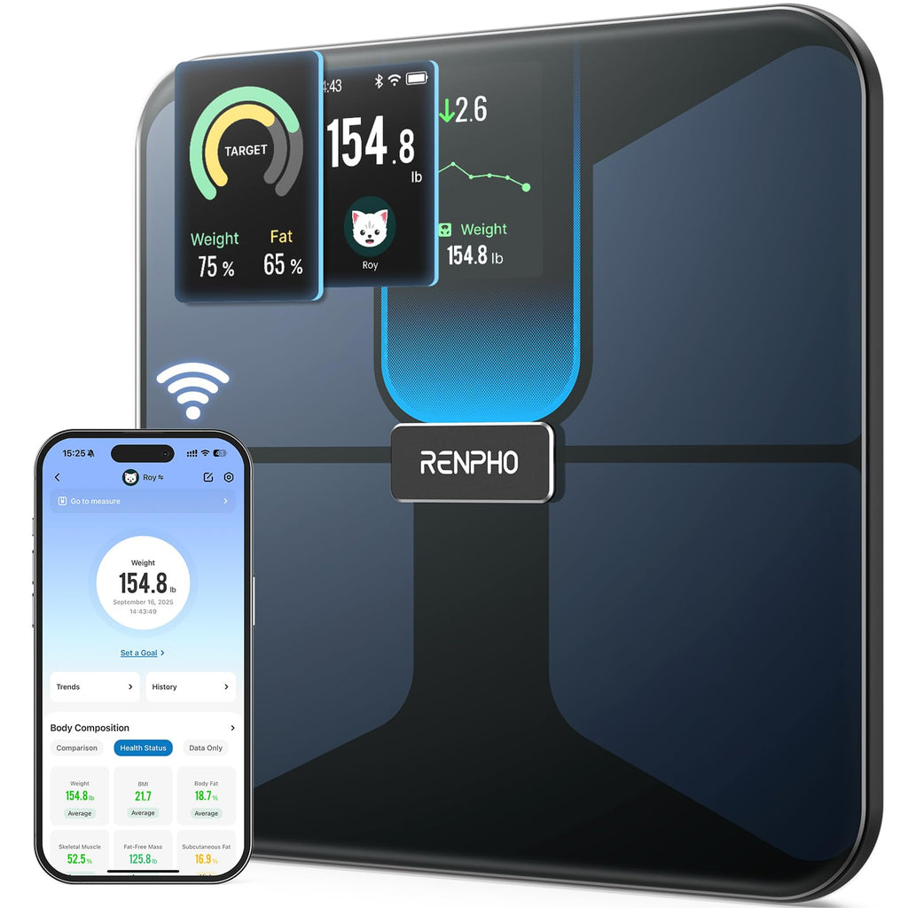 Wi-Fi Bluetooth Rechargeable Body Fat Smart Scale G62153