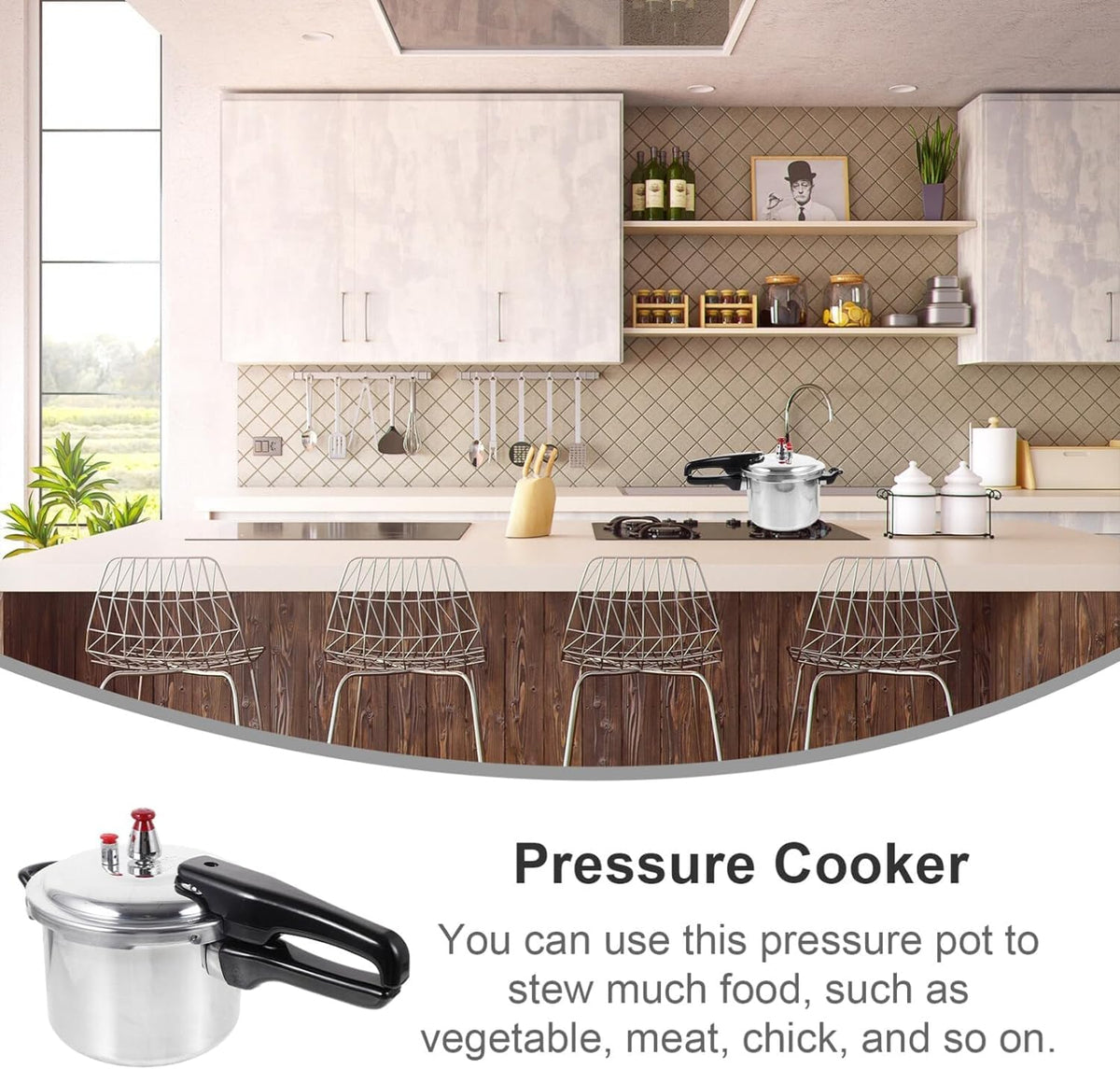 2L Aluminum Pressure Cooker C61215