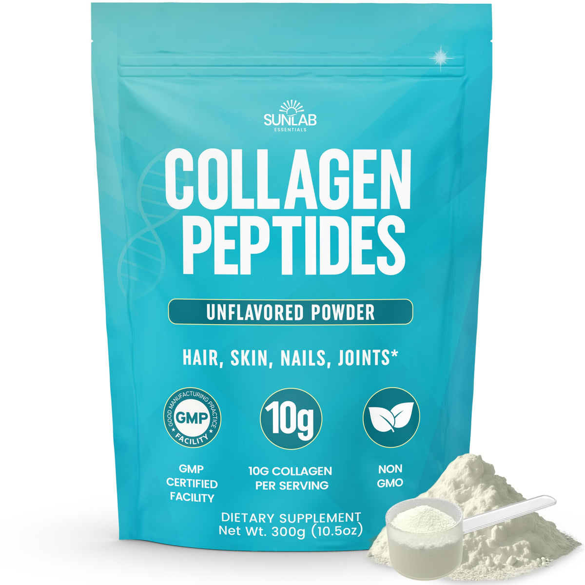 Unflavored Hydrolyzed Bovine Collagen Peptides Powder G438