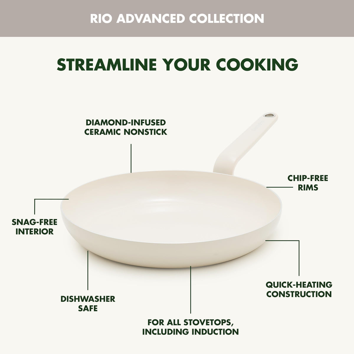 12 Piece Ceramic Nonstick Cookware Set H605