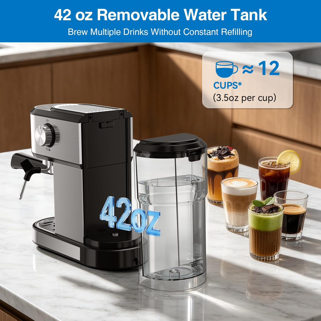 20 Bar Espresso Machine with Milk Frother J36971